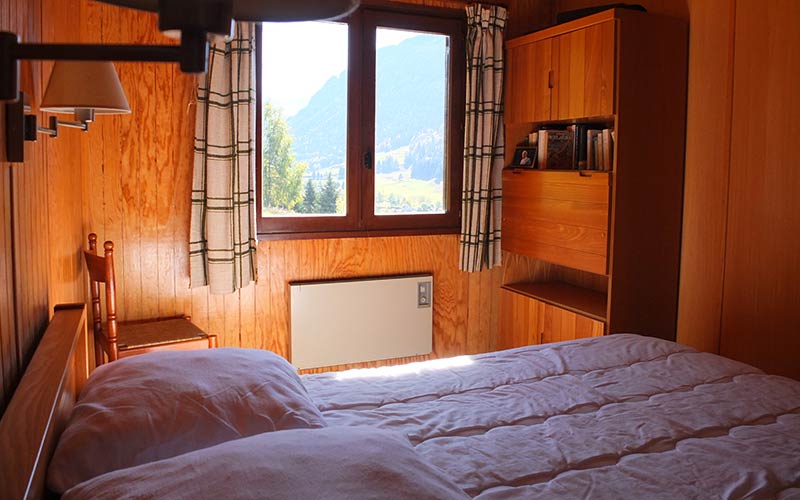 Chambre double du Chalet Alpestre a l'Alpe du Grand Serre