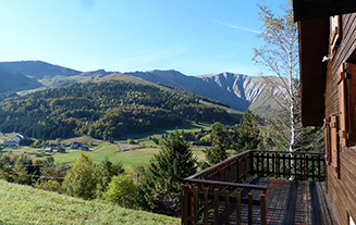 Le Grand Serre l'été vu du chalet Alpestre