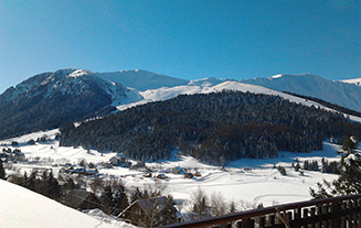 Vue sur la station Alpe du Grand Serre